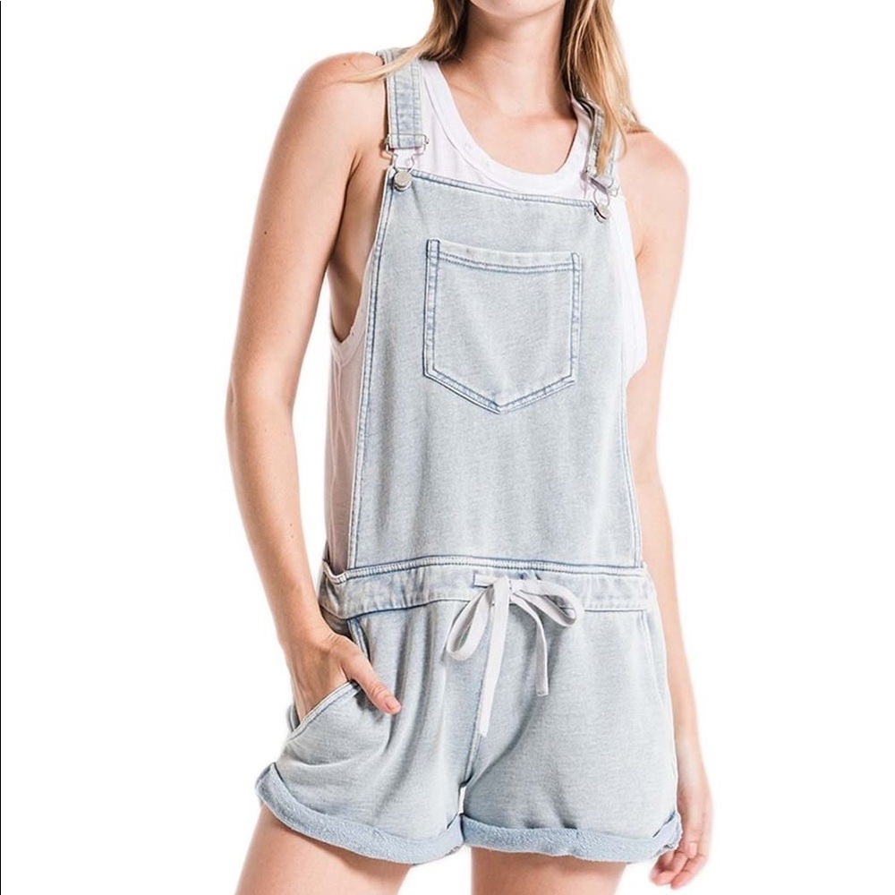 Z Supply Shorts Knit Overalls